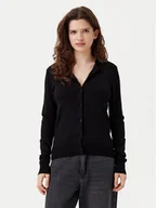 Swetry damskie - JJXX Kardigan Ophelia 12255369 Czarny Slim Fit - miniaturka - grafika 1