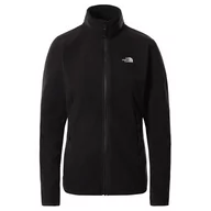 Bluzy sportowe damskie - Bluza The North Face 100 Glacier Full-Zip 0A5IHOJK31 - czarna - miniaturka - grafika 1