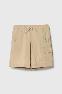 Spodnie i spodenki dla chłopców - Columbia szorty dziecięce Silver Ridge Utilit kolor beżowy regulowana talia - grafika 1