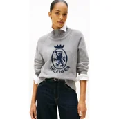 Swetry damskie - Tommy Hilfiger Wełniany półgolf | Regular Fit - miniaturka - grafika 1