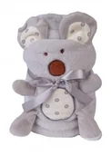 Koce i narzuty dla dzieci - Kocyk maskotka 85x100 Szara Koala Willy BabyMatex - miniaturka - grafika 1