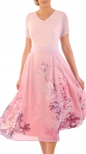 Sukienka Elena 42 letnia damska na wesele elegancka na komunie wizytowa - Sukienki - miniaturka - grafika 1