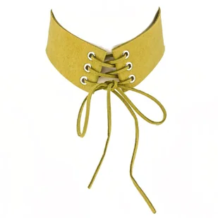 Choker NASZYJNIK sznurowany zielony - Naszyjniki - miniaturka - grafika 1