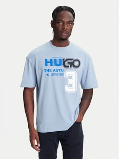 HUGO T-Shirt Nesite 50544168 Niebieski Loose Fit - Koszulki męskie - miniaturka - grafika 1