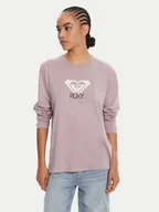 Bluzki damskie - Roxy Bluzka Hangloose Art Ls ERJZT06035 Fioletowy Regular Fit - miniaturka - grafika 1
