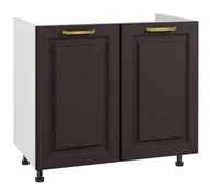 Meble kuchenne - Bristol Szafka Dolna Pod Zlewozmywak D2Z-90 Czarny Mat - miniaturka - grafika 1