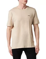 Koszulki męskie - HUGO T-shirt męski, Light Beige274, XL - miniaturka - grafika 1