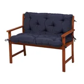 Poduszki ogrodowe - Ciemnoniebieskie ogrodowe poduszki do siedzenia na ławkę zestaw 2 szt. 50x100 cm Selby – Sun Garden - miniaturka - grafika 1