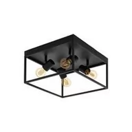 Lampy sufitowe - Eglo Silentina 98334 Plafon 4x40W E27, czarny - miniaturka - grafika 1