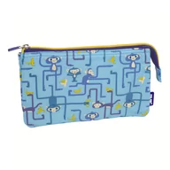 Piórniki - Piórnik 5 Komorowy Milan Tangled Monkeys Niebieski - miniaturka - grafika 1