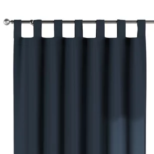 Dekoria Zasłona na szelkach 1 szt. granatowy 1szt 130 × 260 cm Quadro 310-136-04 - Zasłony - miniaturka - grafika 1