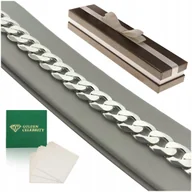 Bransolety męskie - Gruba Męska Bransoletka Pancerka 23Cm/11,5Mm Srebro Pr. 925 Szeroka Prezent - miniaturka - grafika 1