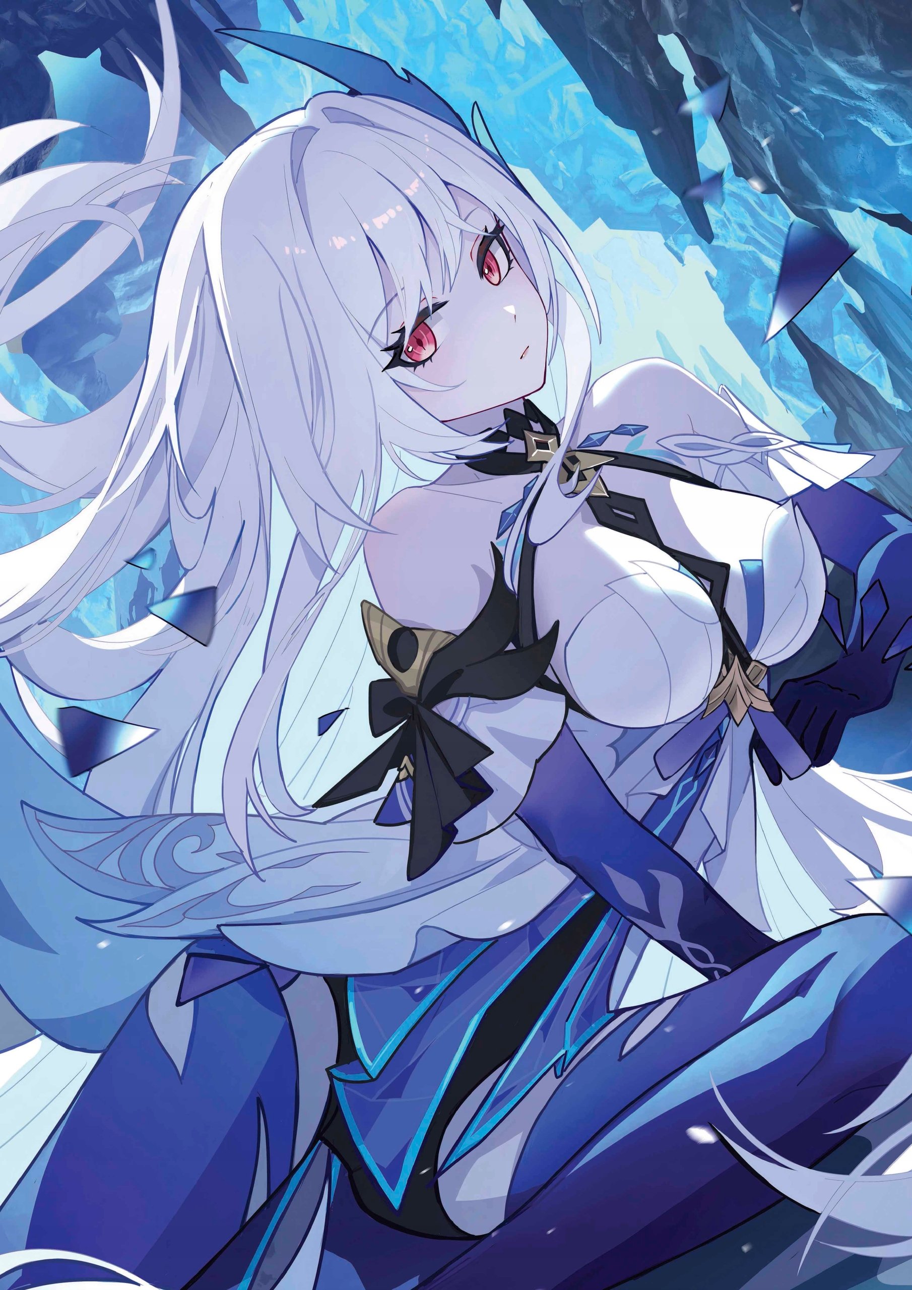 Plakat A3 Genshin Impact Anime Gra Skirk