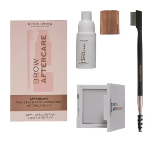 Makeup Revolution Makeup Revolution Brow Lamination Aftercare & Grow paleta do regulacji brwi - Zestawy kosmetyków damskich - miniaturka - grafika 1