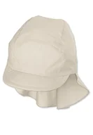 Czapki damskie - Sterntaler Unisex dziecięca czapka z daszkiem z ochroną karku, bez tasiemek do wiązania czapka dziecięca, beżowy, 57 - miniaturka - grafika 1