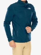 Bluzy sportowe męskie - Bluza polarowa The North Face 100 Glacier Full Zip - midnight petrol - miniaturka - grafika 1