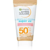 Kremy do twarzy z filtrem - Garnier Ambre Solaire Sensitive Advanced SPF50+ 50ml - miniaturka - grafika 1