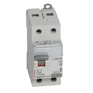 Bezpieczniki elektryczne - Legrand WYŁĄCZNIK RÓŻNICOWOPRĄDOWY P 302 2P 25A 30MA TYP A SERII DX3, 411554 - miniaturka - grafika 1