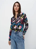 Koszule damskie - Mohito - Koszula z wiskozy - czarny - miniaturka - grafika 1