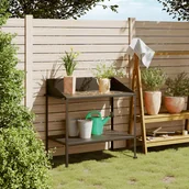 Podesty i deski tarasowe - vidaXL Kwietnik, antracytowy, 100x54,5x100 cm, stal galwanizowana - miniaturka - grafika 1