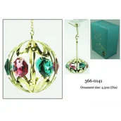 Figurki dekoracyjne - Crystocraft, miniaturka-figurka pozłacana SWAROVSKI/BOMBKA CHOINKOWA - miniaturka - grafika 1