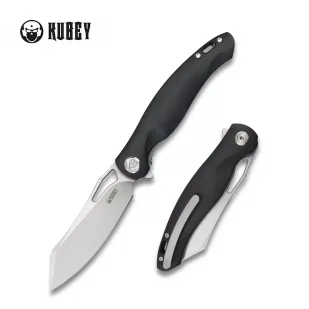 Nóż składany Kubey Drake, Black G10, Sandblasted AUS-10 by Maksim Tkachuk (KB239A) - Noże - miniaturka - grafika 1