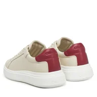 Sneakersy męskie - Sneakersy Calvin Klein HM0HM01016 Beżowy - miniaturka - grafika 1