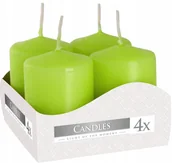 Świece - Bispol Świeca wotywna 7H 6CM SW40/60 SELEDYNOWA 4szt BISPOL6649 - miniaturka - grafika 1