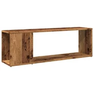 Szafki RTV - vidaXL Szafka pod telewizor o wyglądzie starego drewna 100x24x32 cm materiał drewnopochodny - miniaturka - grafika 1