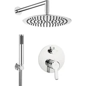 Zestawy baterii łazienkowych - Deante ARNIKA Komplet podtynkowy z deszczownicą Chrom NAC_09QP 5908212084694 - miniaturka - grafika 1