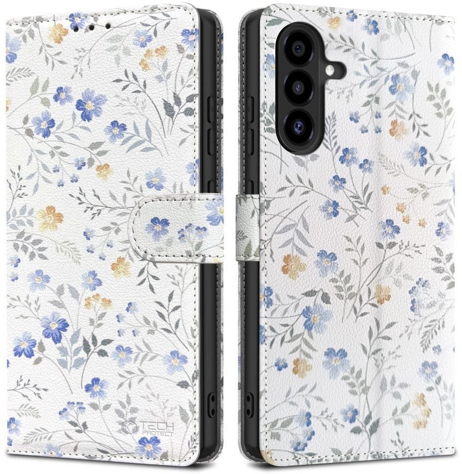 Etui z klapką Tech-Protect Wallet do Samsung Galaxy A26 5G / A17 4G / 5G Spring Flowers