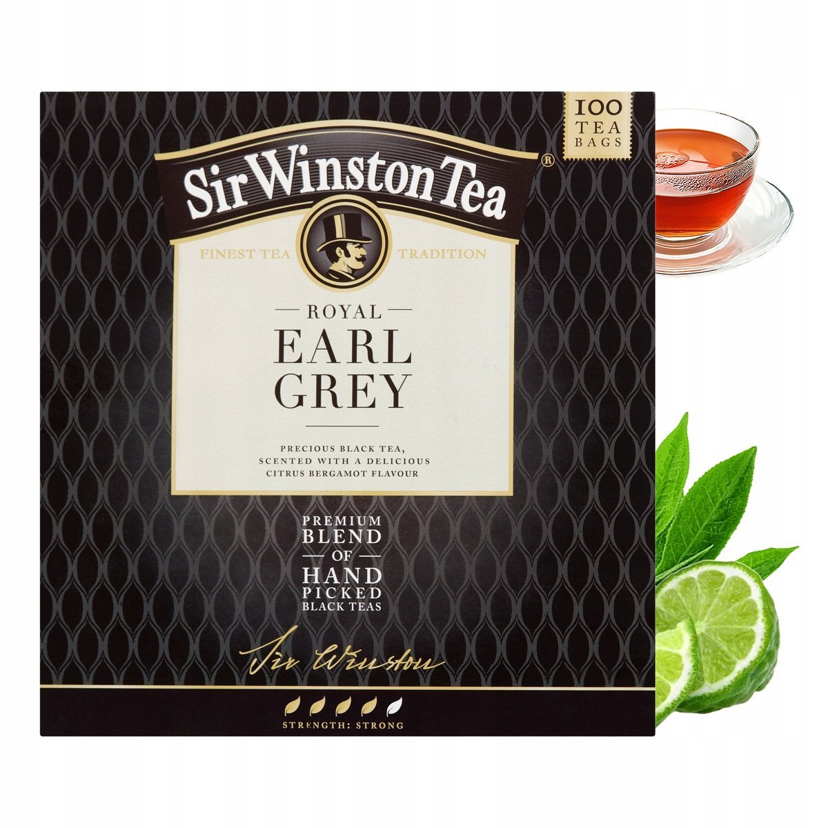 Herbata czarna Earl Grey 100 torebek ekspresowych