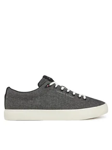Tommy Hilfiger Tenisówki Th Hi Vulc Low Core Chambray FM0FM05389 Szary - Trampki męskie - miniaturka - grafika 1