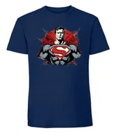 Koszulki męskie - Męska koszulka z nadrukiem - The Unbreakable Icon Granatowy L - miniaturka - grafika 1