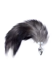 Korki analne - boss of toys Plug-Fox TAIL- Black XXL - grafika 1