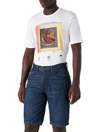 Spodenki damskie - Springfield Męskie bermudy kowbojka regularne lekkie pranie średnie szorty, turkusowe/kaczka, 24, Turkus/kaczka - miniaturka - grafika 1