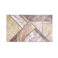 Deski do krojenia - Szklana deska kuchenna HOMEPRINT Geometryczny marmur 60x52 cm - miniaturka - grafika 1