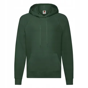 Lekka Bluza Męska Z Kapturem Lightweight Zielony butelkowy r. S - Bluzy męskie - miniaturka - grafika 1