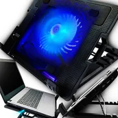 Podkładki chłodzące pod laptopa - DUŻA I STABILNA Podstawka Podkładka Chłodząca pod Laptop 10-17" Cicha 10dB NCP-065 - miniaturka - grafika 1