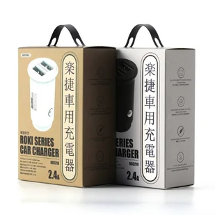 Remax Roki Series Car Charger RCC219 mini ładowarka samochodowa 2x USB 2.4A czarny - Ładowarki samochodowe - miniaturka - grafika 7