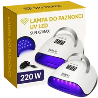 Lampy UV do paznokci - TEMU LAMPA DO PAZNOKCI SUN X7 UV LED 220W DO HYBRYD ŻELI MOCNA HYBRYDY MAX LCD - miniaturka - grafika 1