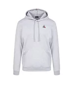 Bluzy męskie - Le Coq Sportif Męska bluza z kapturem ESS Hoody nr 1 M, szara Chiné Clair, M - miniaturka - grafika 1