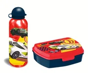 Akcesoria do karmienia - Zestaw Bidon + Śniadaniówka HOT WHEELS - miniaturka - grafika 1