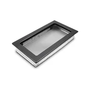 Akcesoria kominkowe - 4 Fire Kratka kominkowa czarna 17 cm x 30 cm - miniaturka - grafika 1