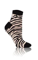 Skarpetki damskie - Skarpetki damskie S154Z Zebra w kolorze czarno-beżowym, Kolor czarno-beżowy, Rozmiar 35-38, Italian Fashion - Primodo.com - miniaturka - grafika 1