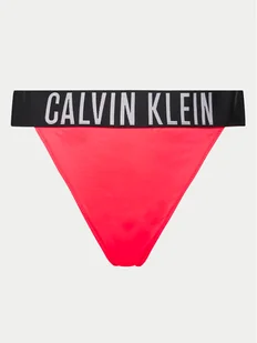 Calvin Klein Swimwear Dół od bikini KW0KW02665 Czerwony - Stroje kąpielowe - miniaturka - grafika 1
