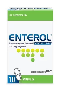 Biocodex Enterol 250mg 10 szt. - Układ pokarmowy - miniaturka - grafika 1