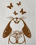 Zabawki kreatywne - Zajączek z motylkami- wycinanka z kartonu - miniaturka - grafika 1