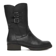 Botki damskie - Botki Rieker Z9571-00 Czarny - miniaturka - grafika 1