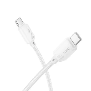 Kabel USB C do USB C Hoco 3A 60W 1 m X113 biały - Kable USB - miniaturka - grafika 1